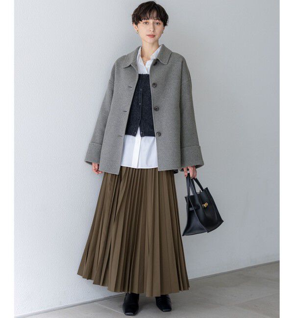 23区「【見上愛さん着用/CanCam11月号掲載】パウダリータイプライター プリーツ スカート」|スカート|