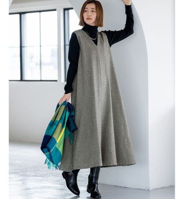 23区「【滝沢眞規子さん着用/WEB限定カラーあり】ウーステッドウール リブタートル ニット」|ニット・セーター|