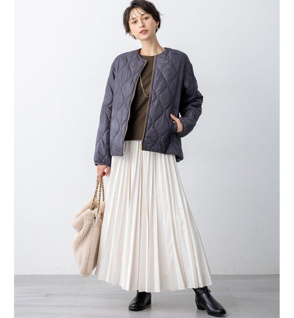 23区「中綿パディング コンパクト アウター」|ダウン|