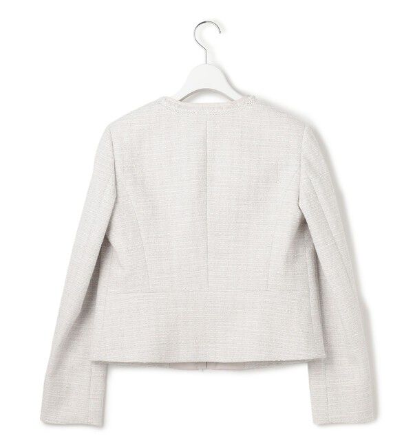 23区「【セットアップ対応】ライトシャインツイード ノーカラージャケット」|ノーカラージャケット|
