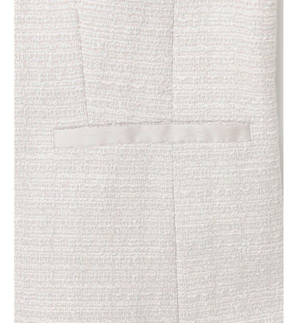 23区「【セットアップ対応】ライトシャインツイード ノーカラージャケット」|ノーカラージャケット|