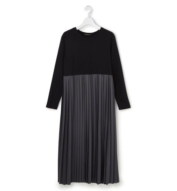 23区「ニットセットアップ プリーツコンビ ワンピース」|ワンピース|