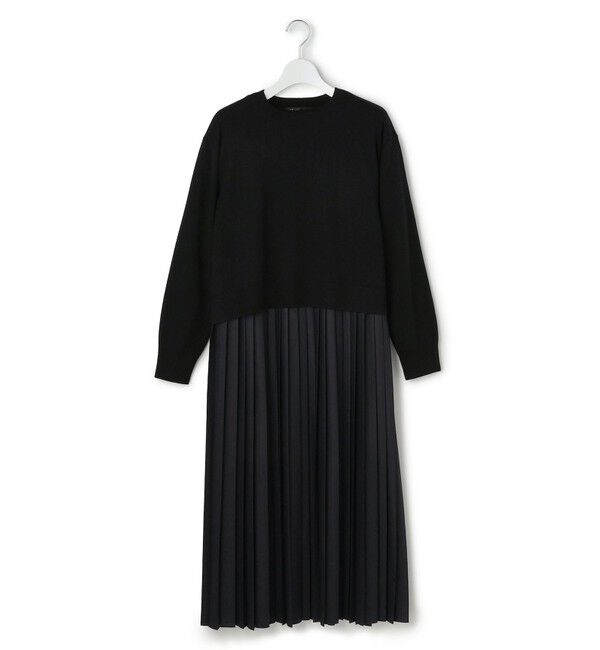 23区「ニットセットアップ プリーツコンビ ワンピース」|ワンピース|