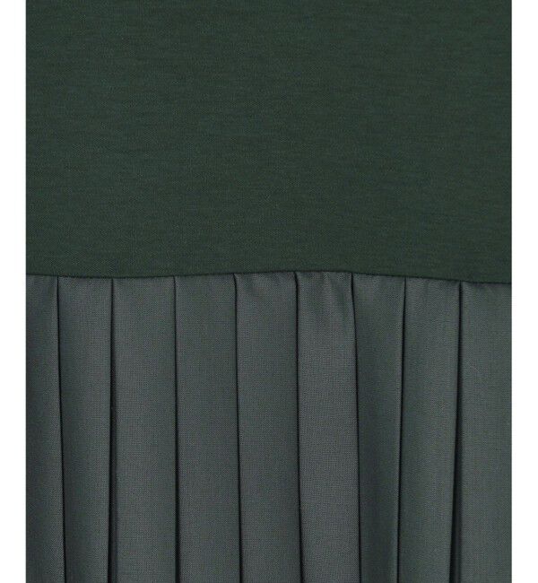 23区「ニットセットアップ プリーツコンビ ワンピース」|ワンピース|