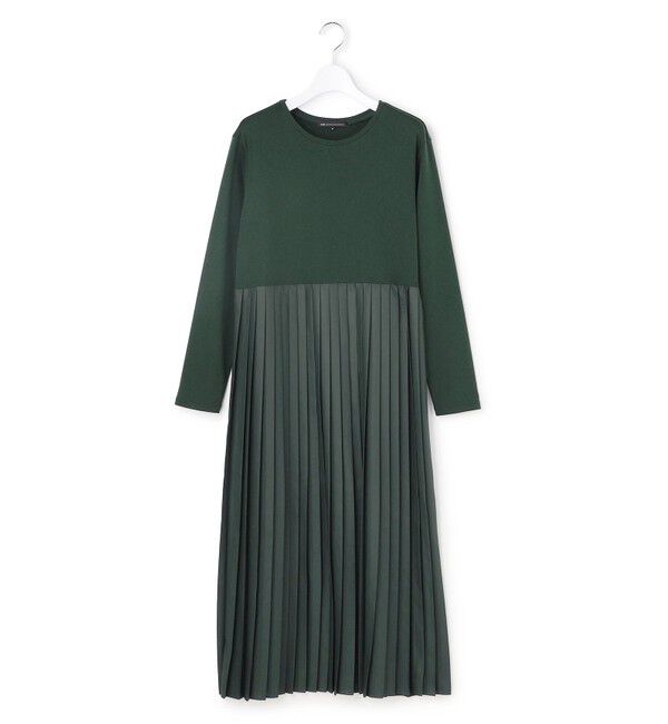 23区「ニットセットアップ プリーツコンビ ワンピース」|ワンピース|