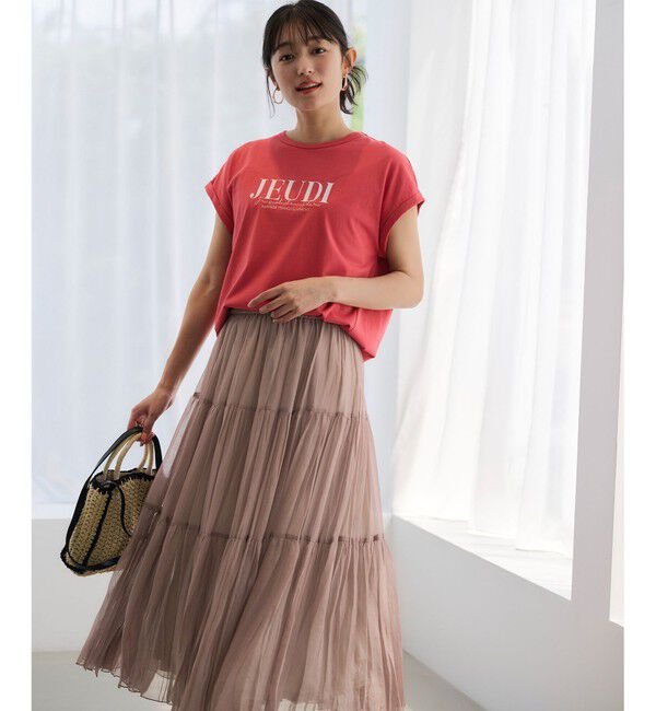 any SiS「【接触冷感・UVケア】冷感ロゴ Tシャツ」|Tシャツ・カットソー|