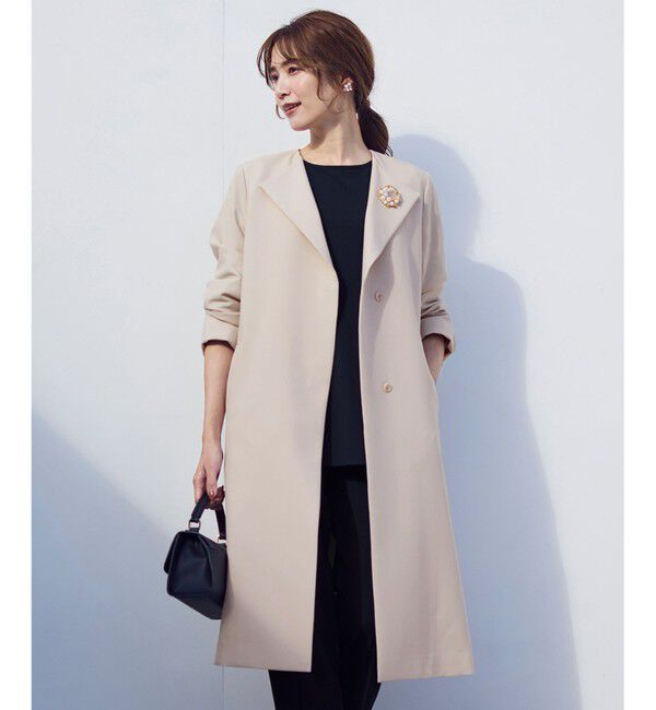 any SiS「ノーカラーライト テロンチ」|ノーカラーコート|アイボリー