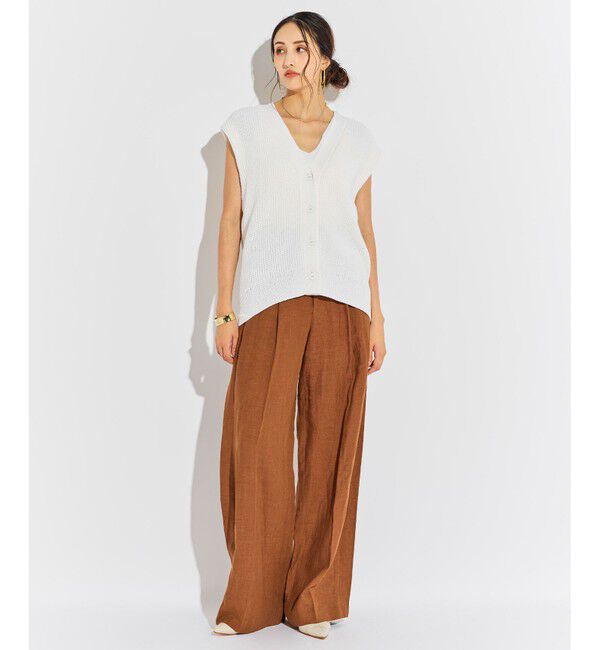 BEIGE,「COME / ジレカーディガン」|カーディガン|