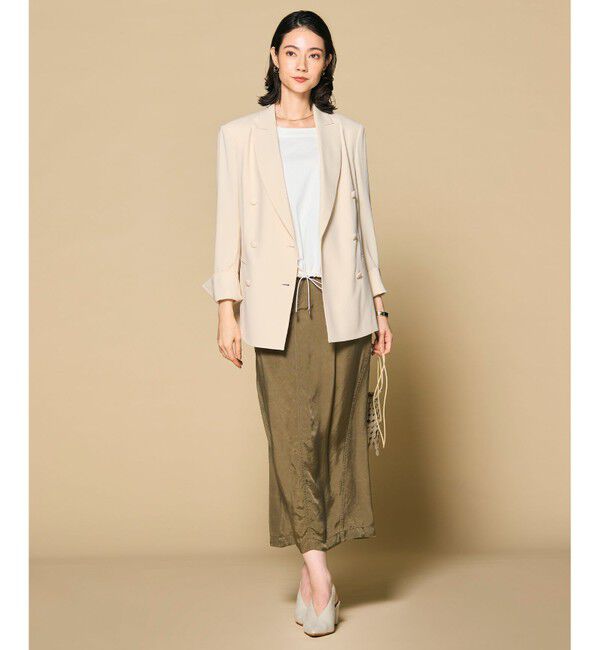 BEIGE,「【洗える・L-size】CINDY / ダブルブレストジャケット」|テーラードジャケット|