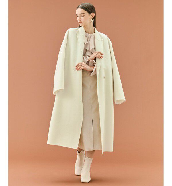 BEIGE,「ZION / ウールロングチェスターコート」|チェスターコート|