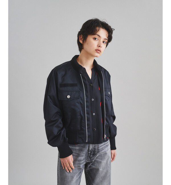  「アウトポケットブルゾン」|ブルゾン・スタジャン|ブラック