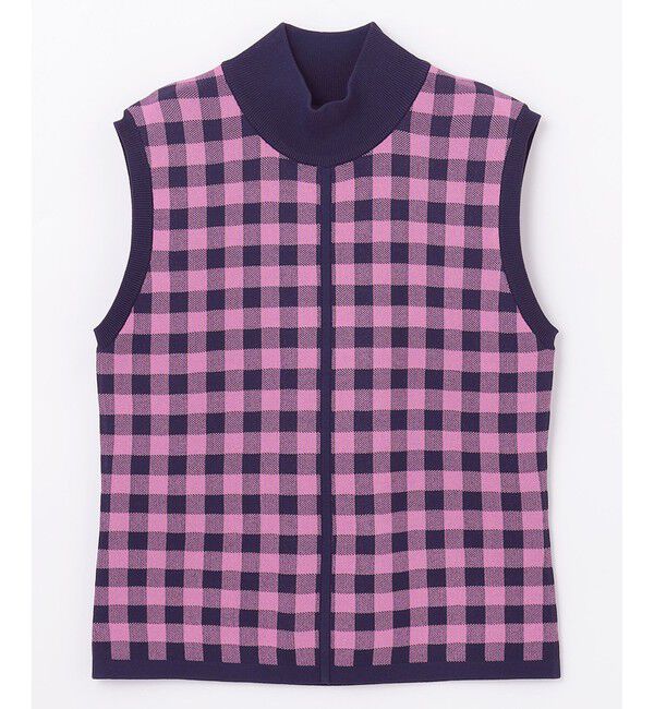 Diagram「チェックショートニットトップ」|ニット・セーター|