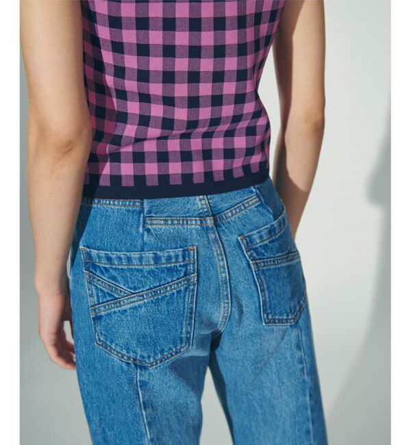 Diagram「チェックショートニットトップ」|ニット・セーター|