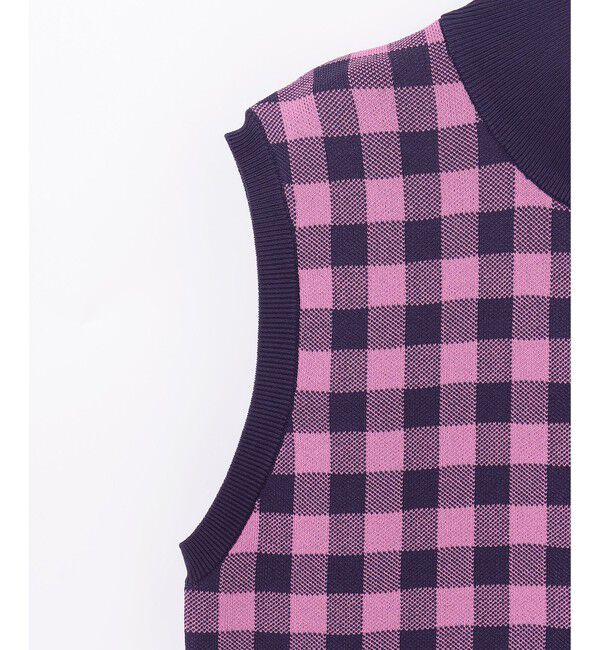 Diagram「チェックショートニットトップ」|ニット・セーター|