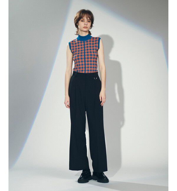 Diagram「チェックショートニットトップ」|ニット・セーター|