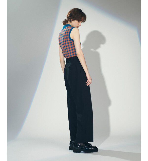 Diagram「チェックショートニットトップ」|ニット・セーター|