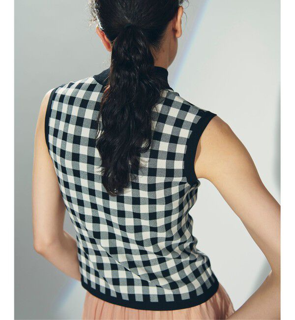 Diagram「チェックショートニットトップ」|ニット・セーター|