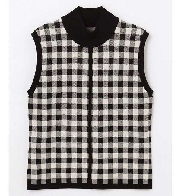 Diagram「チェックショートニットトップ」|ニット・セーター|