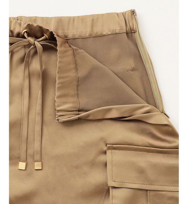 Grace Class「サテンミリタリーロングスカート」|スカート|