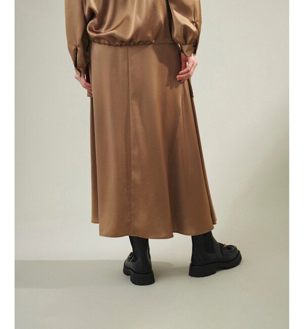 Grace Class「サテンミリタリーロングスカート」|スカート|