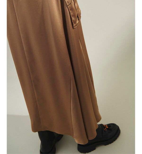 Grace Class「サテンミリタリーロングスカート」|スカート|