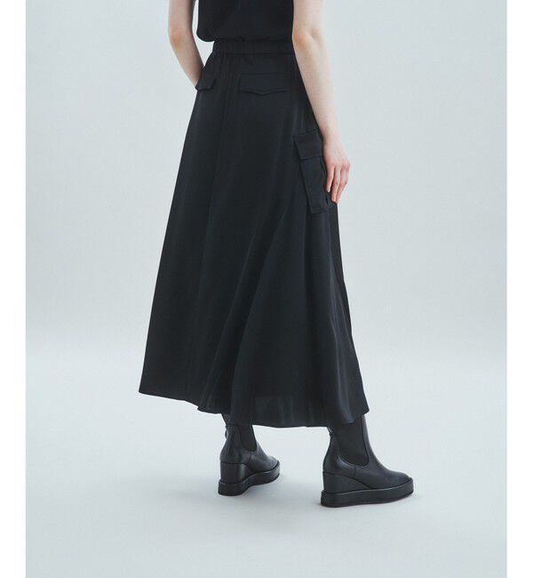 Grace Class「サテンミリタリーロングスカート」|スカート|