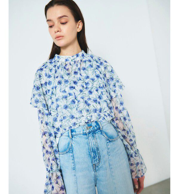 Diagram「スモールフラワーケープトップ」|シャツ・ブラウス|