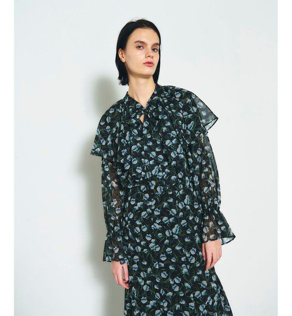 Diagram「スモールフラワーケープトップ」|シャツ・ブラウス|