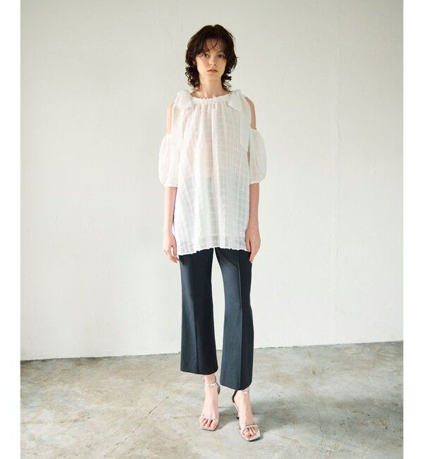 GRACE CONTINENTAL「チュールフリルフレアトップ」|その他|