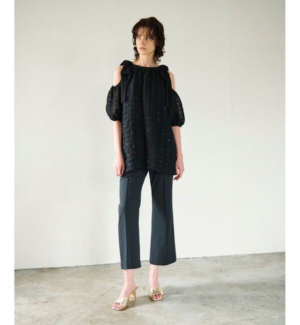 GRACE CONTINENTAL「チュールフリルフレアトップ」|その他|