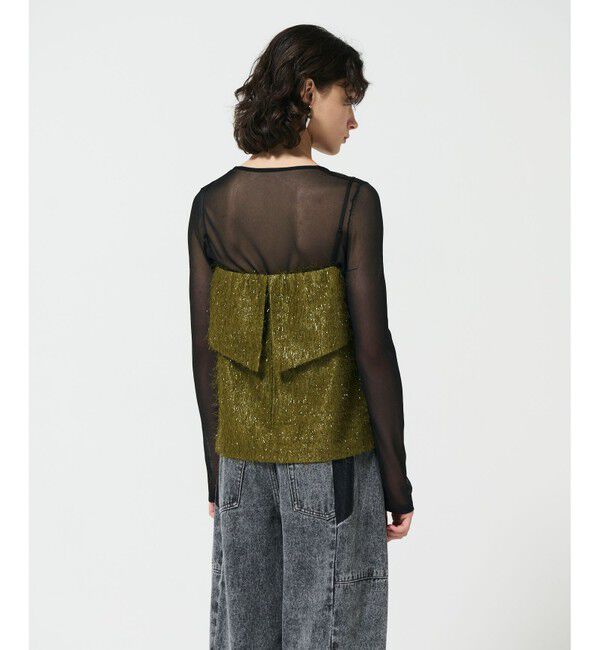 Diagram「フリンジジャガードノースリーブ トップ」|その他|