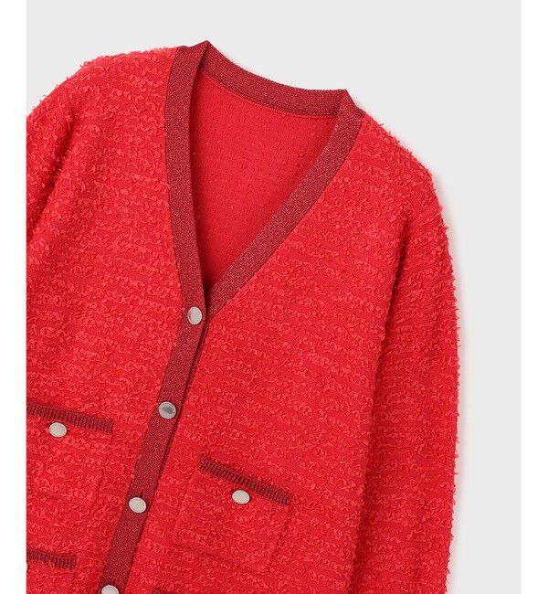 GRACE CONTINENTAL「ツイードバイカラーニットカーディガン」|カーディガン|