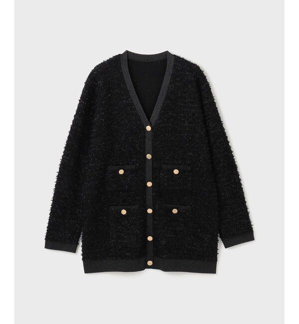 GRACE CONTINENTAL「ツイードバイカラーニットカーディガン」|カーディガン|