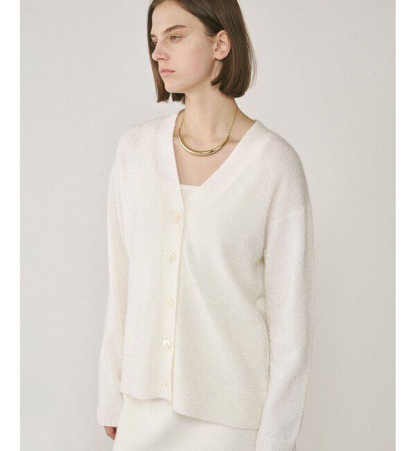 Diagram「フィルムヤーンニットカーディガン」|カーディガン|ホワイト