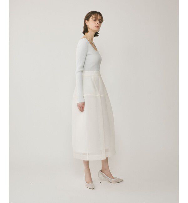 GRACE CONTINENTAL「ダンボールメッシュスカート」|スカート|