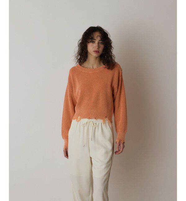  「ピグメントニットトップ」|ニット・セーター|