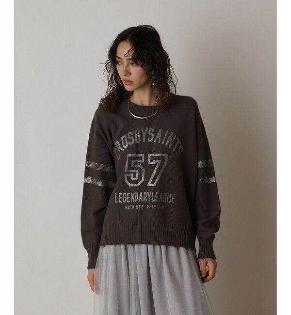  「ナンバリングニットトップ」|ニット・セーター|