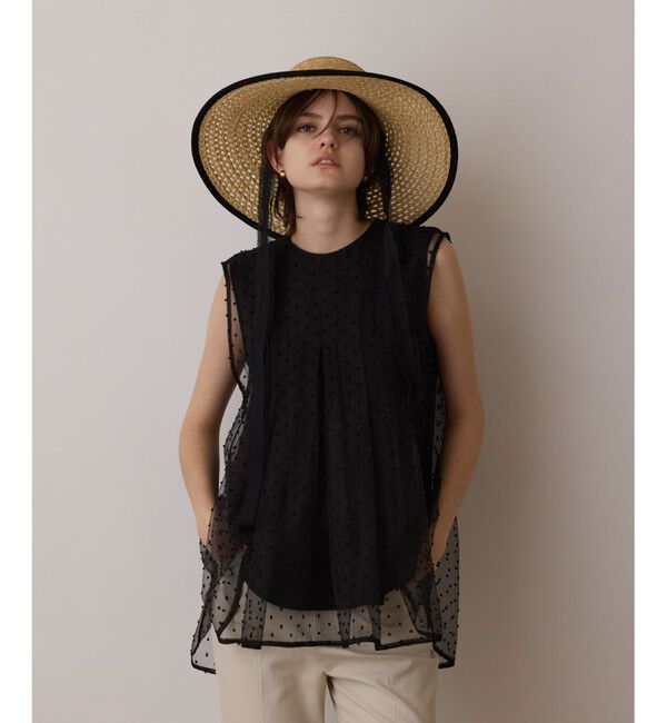 GRACE CONTINENTAL「シアージャガードカットトップ」|シャツ・ブラウス|