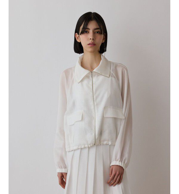 Diagram「ブライトメッシュブルゾン」|ブルゾン・スタジャン|ホワイト