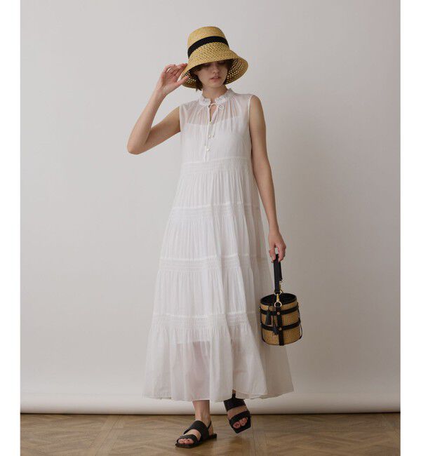 GRACE CONTINENTAL「ティアードマキシカフタンワンピース 」|ワンピース|