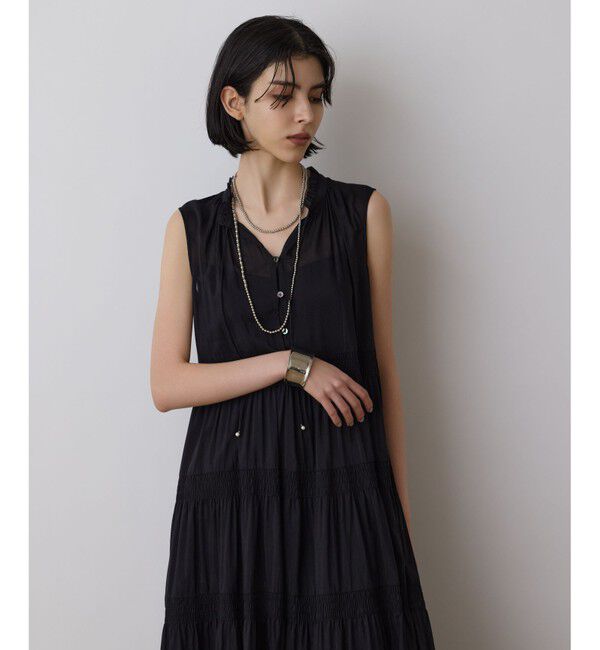 GRACE CONTINENTAL「ティアードマキシカフタンワンピース 」|ワンピース|