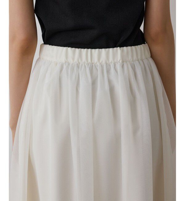 GRACE CONTINENTAL「メッシュフラワースカート」|スカート|