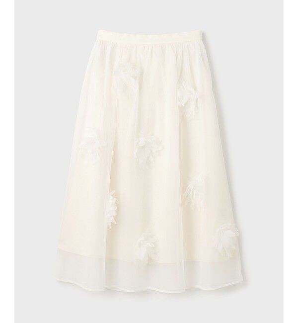 GRACE CONTINENTAL「メッシュフラワースカート」|スカート|