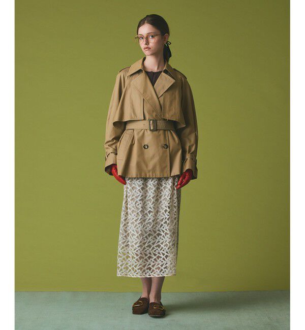 Grace Class「ケープショートトレンチコート」|トレンチコート|