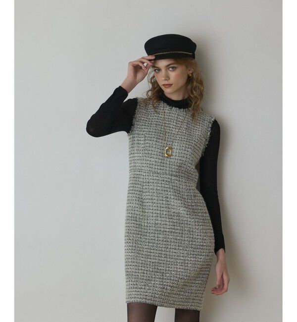 GRACE CONTINENTAL「ツイードタイトワンピース」|ワンピース|