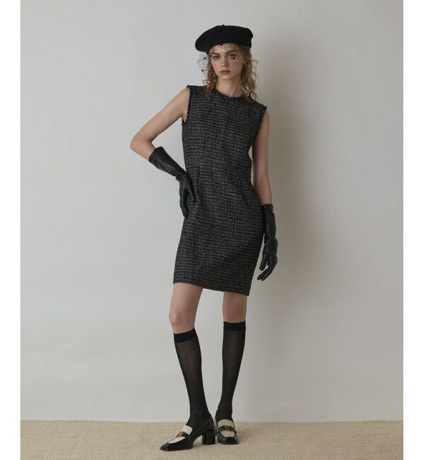 GRACE CONTINENTAL「ツイードタイトワンピース」|ワンピース|