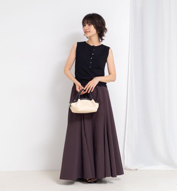 NOLLEY'S「【追加】【WEB＆一部店舗限定色あり】ウォッシャブルヴィンテージタフタマチ入りマキシスカート」|スカート|