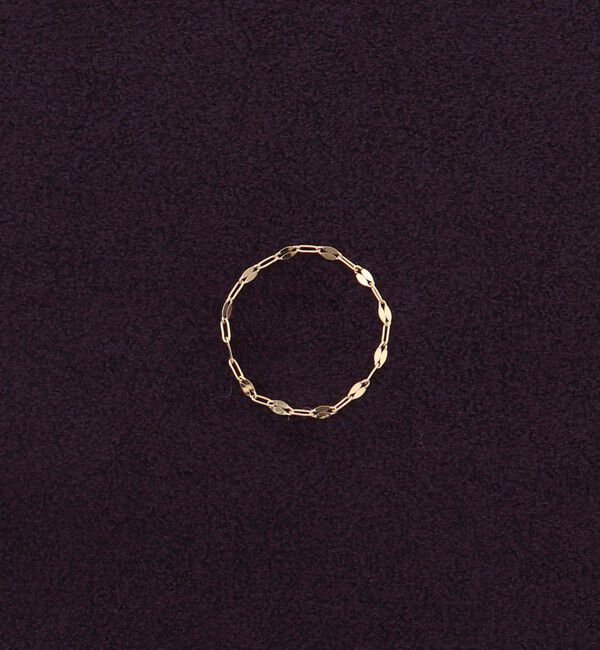 grace grace「【grace grace/グラスグラス】 10Kペタルチェーンリング-S」|リング|