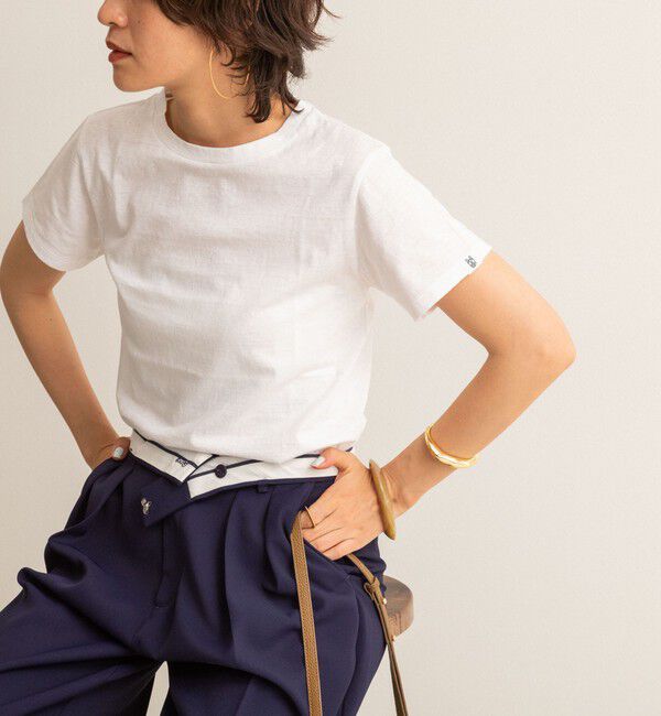 NOLLEY'S「【MAQWEL/マクウェル】MARUDOハーフスリーブTee」|Tシャツ・カットソー|