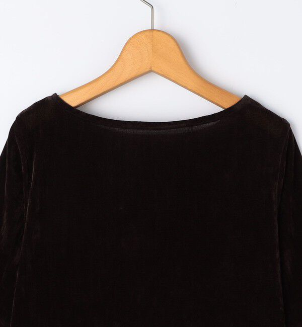 NOLLEY'S「フロッキーチュールボートネックプルオーバーカットソー」|Tシャツ・カットソー|